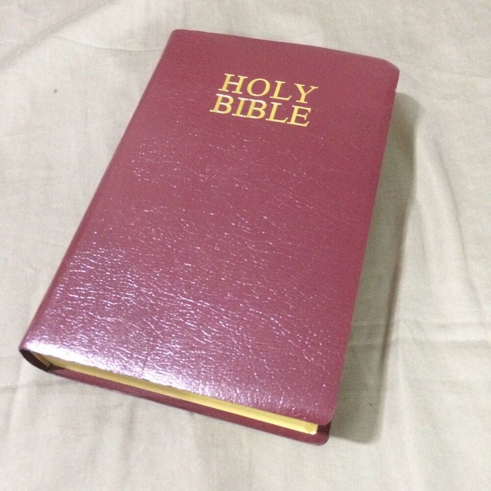 Zondervan KJV Gift & Award Bible King James Version Burgundy Leather Look 2002